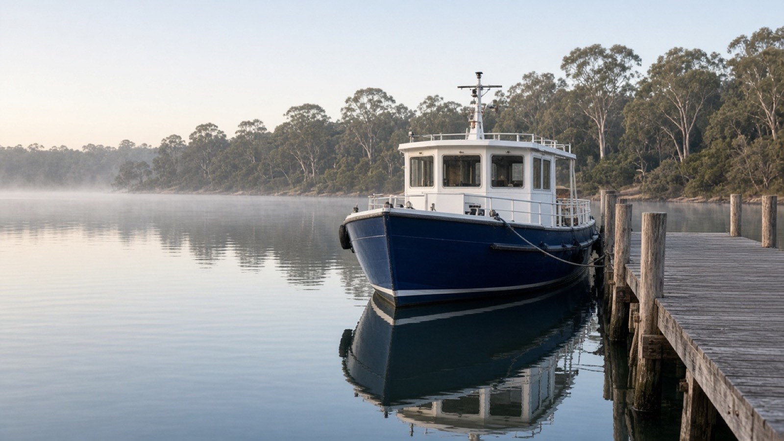 The ferry at the wharf